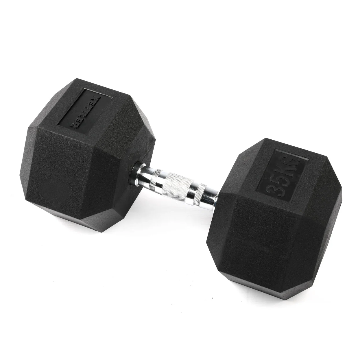 hex-head-rubber-dumbbell-35kg-07471-980- HALTÈRE 35 KG KETTLER / 07471-980 - Image 1