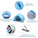 Tente de Camping Instantanée pour 2-4 Personnes - HY25568 - Image 4