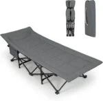 Lit de Camping Pliable avec Cadre en Acier - HY25570 - Image 2