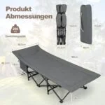 Lit de Camping Pliable avec Cadre en Acier - HY25570 - Image 6