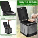 Toilettes Portables de Camping avec sac de Transport - HY25585 - Image 2