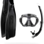 Cressi Pro Star Mask Snorkel & Set - Black