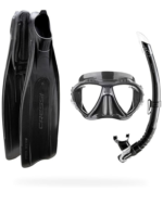 Cressi Pro Star Mask Snorkel & Set - Black
