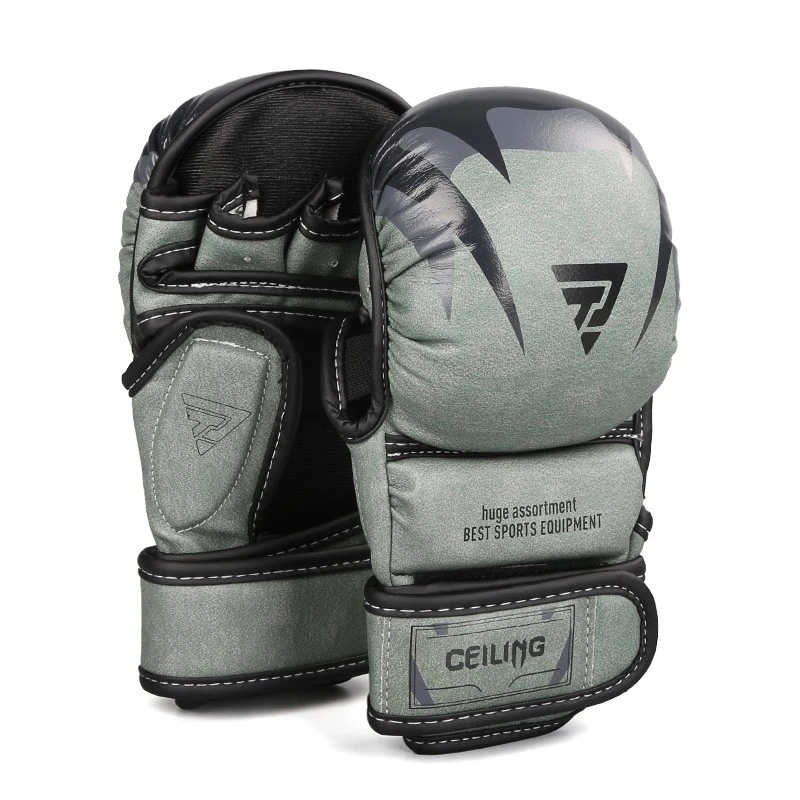 7oz-mma-sparring-gloves09fe9 Gant De Mma Sparring RDX Grey / Black HY-25126 - Image 1